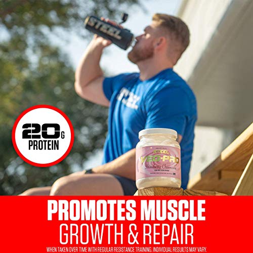 Steel Supplements Veg-PRO | Vegan Protein Powder, Strawberry Cheesecake | 25 Servings (1.65lbs) | Organic Protein Powder with BCAA Amino Acid | Gluten Free | Non Dairy | Low Carb Formula - Image 4