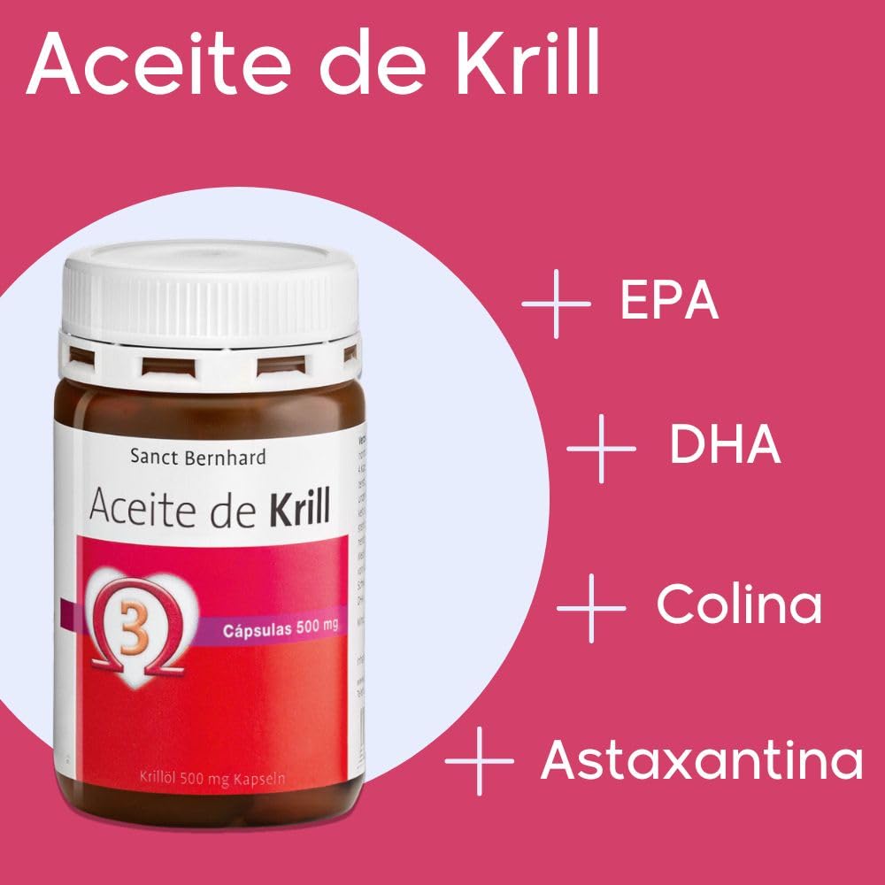 Aceite de Krill 500mg - 6x 90 Cápsulas, 100% Neptune Krill Oil (NKO) fuente natural de Omega-3 del Antártico, con Astaxanthin