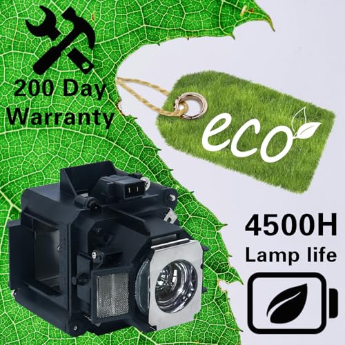 Image of V13H010L63 Replacement Projector Lamp Bulb for Epson ELPLP63 EB-C450WH EB-G5650W G5750WUNL EB-G5950 4300 H345A H347A H349A Pro G5950 G5650W Pro G5650W G5750 Pro G5750WUNL Pro with Housing