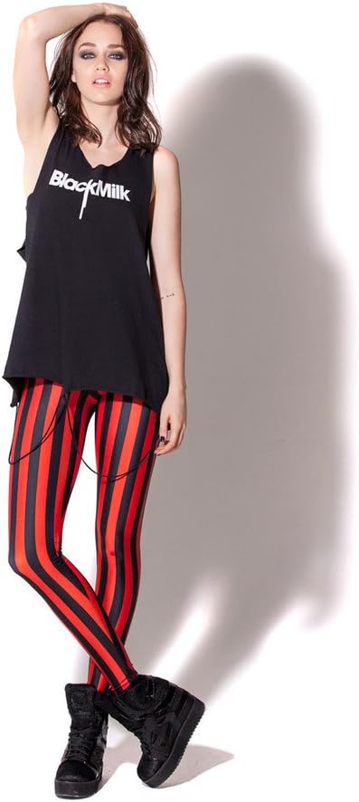 Women's High Waist Pure Color Digital Printted Ankle Elastic Tights Legging - Image 2