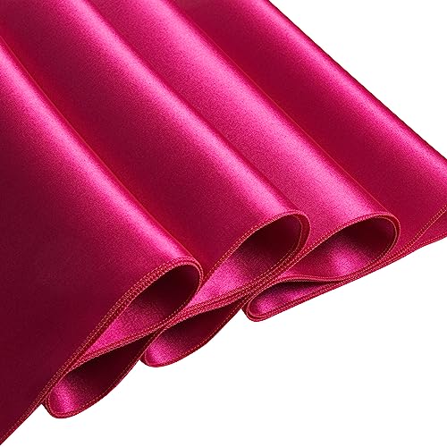 Nappe en satin rectangulaire lavable pour table de mariage - 3