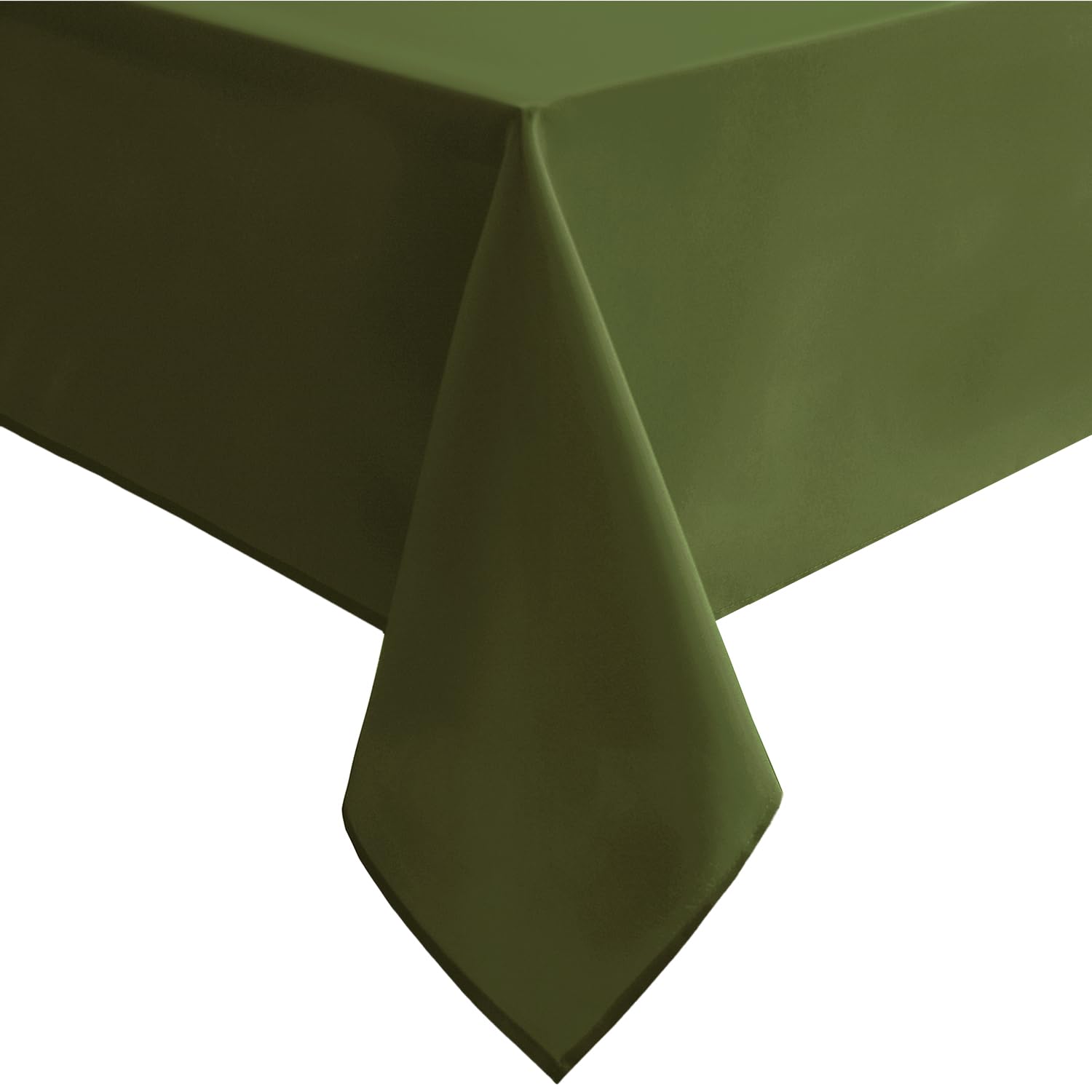 Hiasan Olive Green Tablecloth for Rectangle Tables - Waterproof and Spillproof Washable Fabric Table Cloth for Dining Room Kitchen Party, 52 x 70 Inch โ image 1