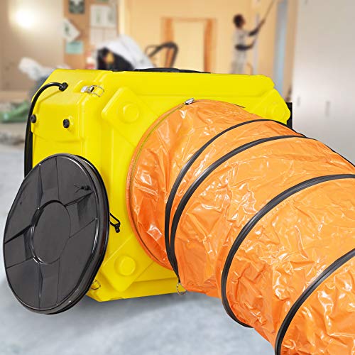 Image of ALORAIR 16 inch PVC Flexible Duct Hose for CleanShield HEPA 550 Air Scrubber and PureAiro HEPA Pro 770 /870 /970, Easy Storage (16 Inch x 16.4 Feet, Inlet)