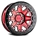 Black Rhino 1785RFT006135R87 17X8.5 6X135 C-RED-BLKRG 0MM Rift Beadlock