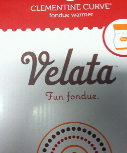 Velata Clementine Curve Fondue Warmer
