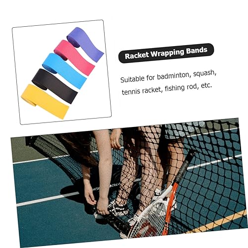 Toddmomy 180 Pçs Raquete Sweatband Tênis Envoltório Fita Adesiva Branca Absorvente Tênis Overgrip Ra