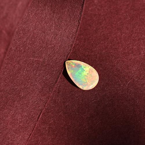 Pierre opale blanche véritable 1,9 carat pour fabriquer un bijou - 5