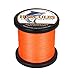 HERCULES Super Cast 1000M 1094 Yards Braided Fishing Line 50 LB Test for Saltwater Freshwater PE Braid Fish Lines Superline 8 Strands - Orange, 50LB (22.7KG), 0.37MM