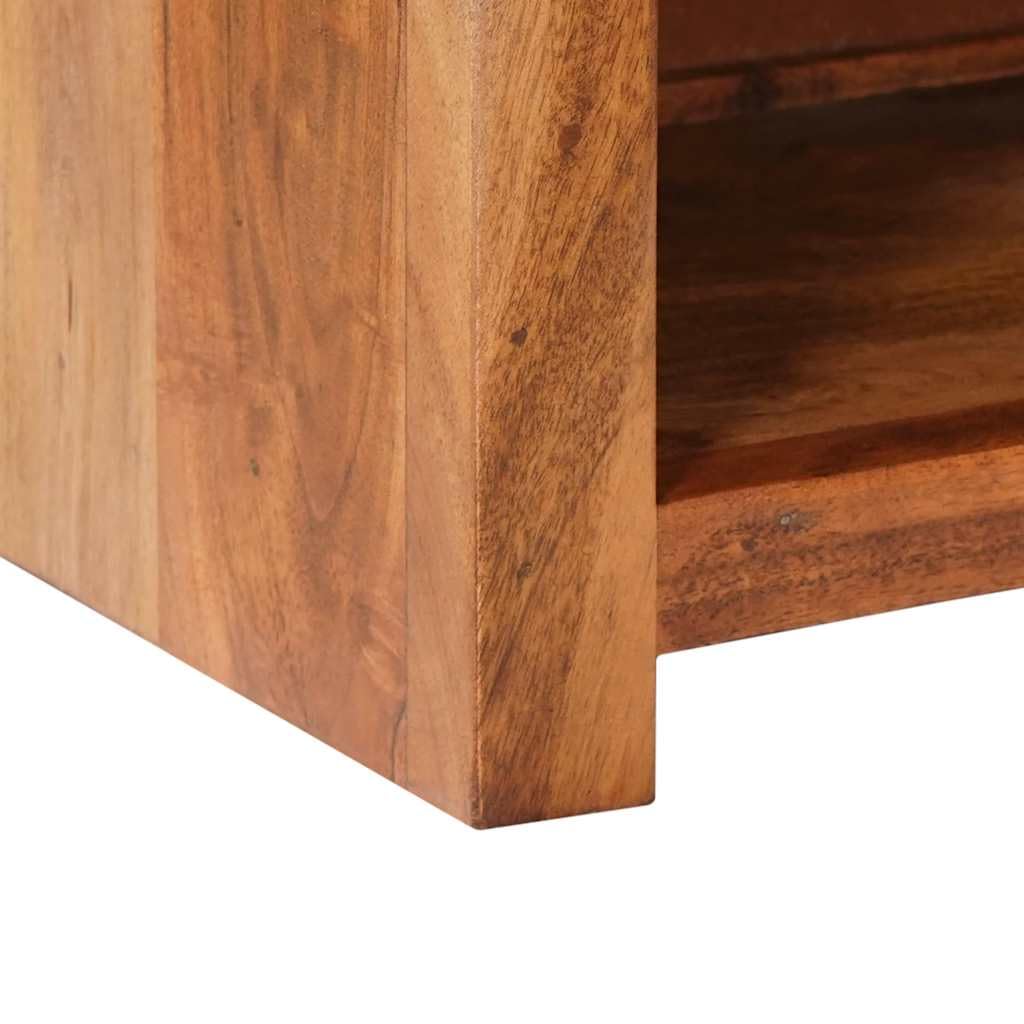 Bücherregal aus Massivholz 50x30x100 cm poliert lackiert mit viel Stauraum, Wandregal Würfel für Büro und Wohnzimmer, fertig montiert, langlebiges Holzregal für Bücher und Dekoration