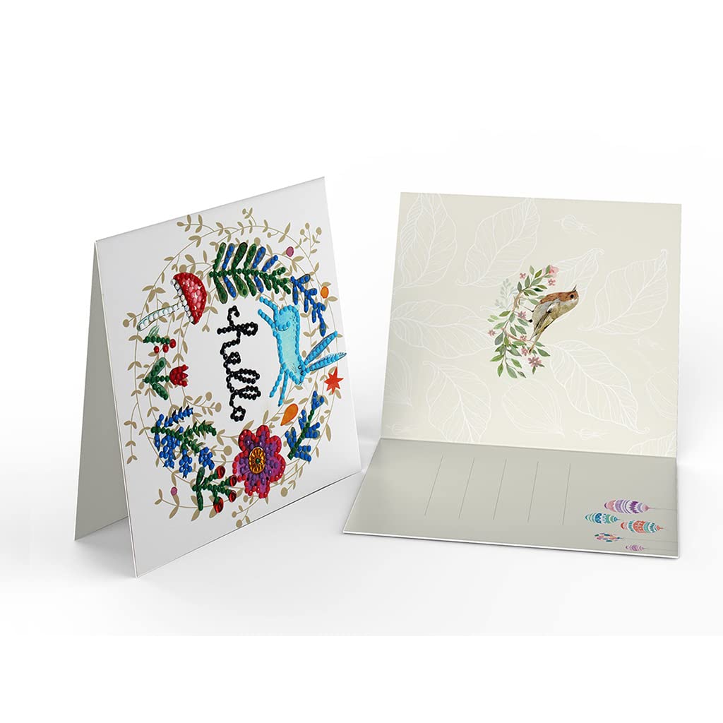 Biglietto di auguri per pittura diamantata fai da te 6 pezzi 5D con