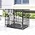 BingoPaw Heavy Duty Dog Crate by Tear Resistant Square Tube, 46inch Indestructible Higher Metal Dog Playpen Military Pet Cage with 2 Prevent Escape Lock