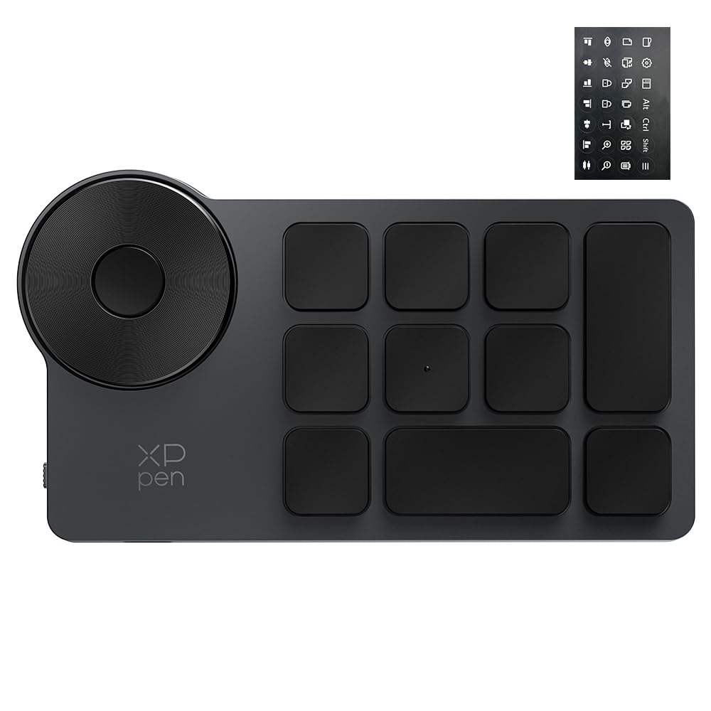 XPPen ACK05 左手デバイス 片手キーボード 板タブ 液タブ お絵描き…