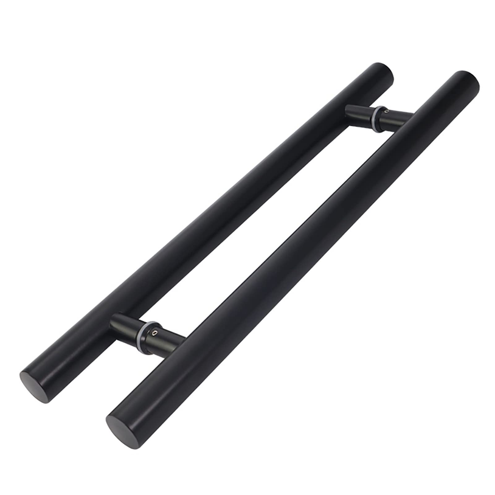 UGZPWQLNX Stainless Steel Round Tube Glass Door Handle, Stainless Steel Round Tube Push Pull Door Handle Black Multiple Sizes(1200X900Mm)