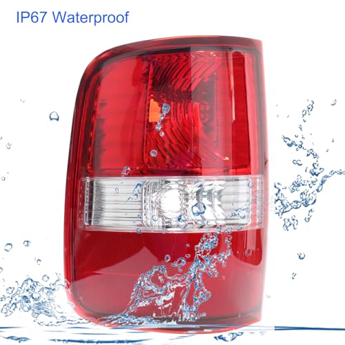Image of Tail Light Assembly Compatible with Ford F-150 F150 2004 2005 2006 2007 2008 Driver and Passenger Side Rear Brake Light Housing Replace FO2800182, FO2801182, 5L3Z-13405-CA, 5L3Z-13404-CA