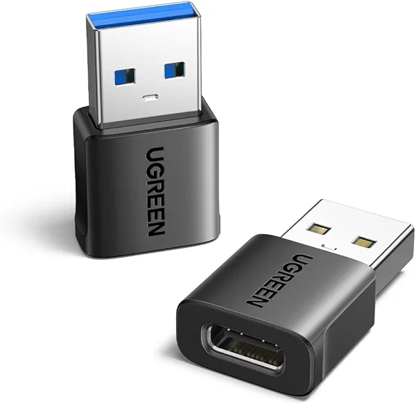 UGREEN 2 Pack USB-C Female to USB Male Adapter New Black 2 Black