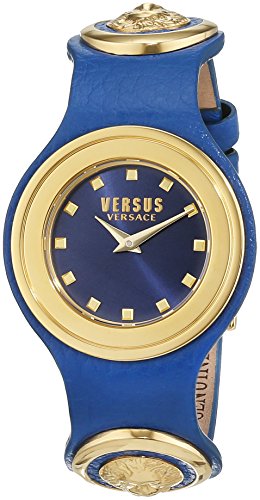 Preisvergleich Produktbild Versus Versace Damen Analog Quarz Uhr mit Leder Armband SCG040016