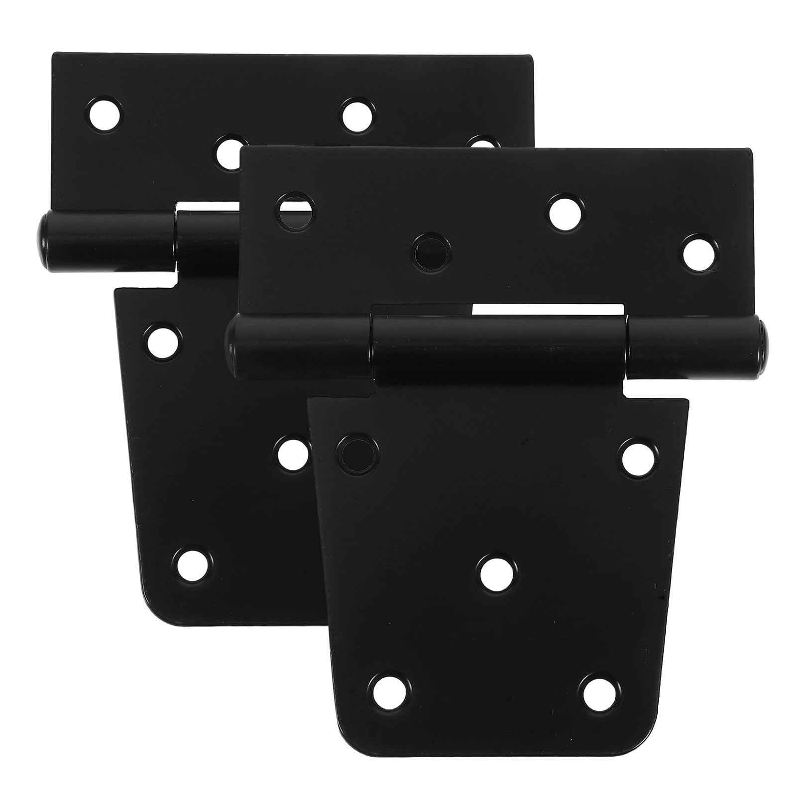 OUNONA 2 pezzi Cerniere Pesanti in Acciaio Carbonio Nere Opache per Porte e Cancelli Resistente alla Ruggine con Viti Incluse Adatte per Porte di Fienile e Mobili Installazione Facile