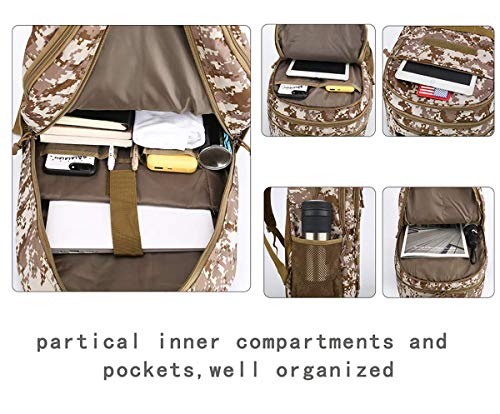 Image of 4land Camo Backpack for Boys 40L Army Bookbag for Middle School Kids