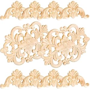 Vicenpal 10 Stück Holzapplikationen Möbel Onlays