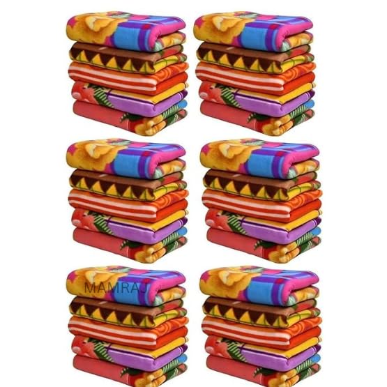 MAMRAJ Stylish Polar Fleece Single Bed AC Fleece Wool Blanket - 58x88 Inch || Skin Friendly || Multicolour || Set of 30 ||-image-38