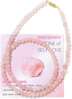 Collar de cuentas de piedra de 4 mm para mujer, minimalista, cadena de clavícula
