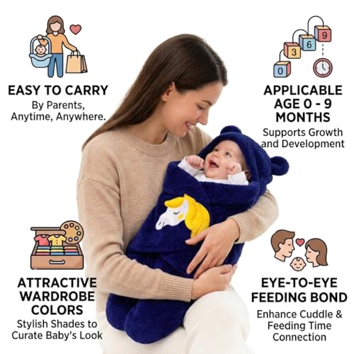 Image of BRANDONN Baby Blanket Newborn Combo Gift Pack of Swaddle Wrapper, 0-9 Months, Length 68 cm x Width 68 cm, Pack of 2 Pcs.