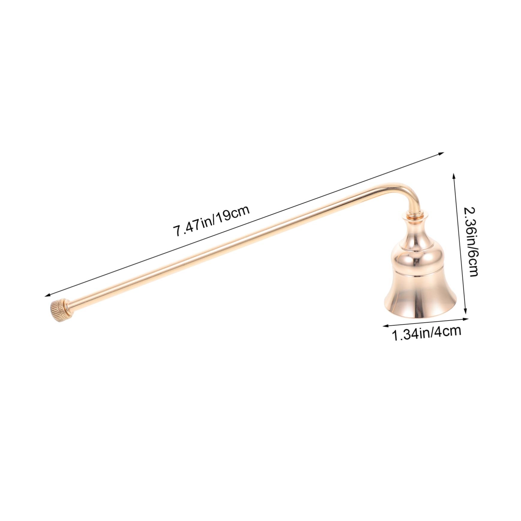 OUNONA Scented Candle Extinguisher Vintage Style Long Handle for Jar and Tea Light Candles