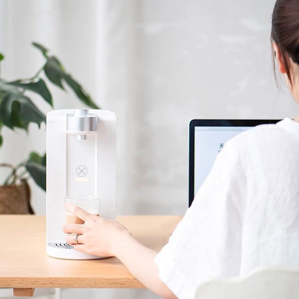 Fuente para Beber, máquina de Agua Potable Caliente, Mini máquina de Barra de té de Escritorio, dispensador de Agua Caliente Blanca, Uso en el hogar y la Oficina