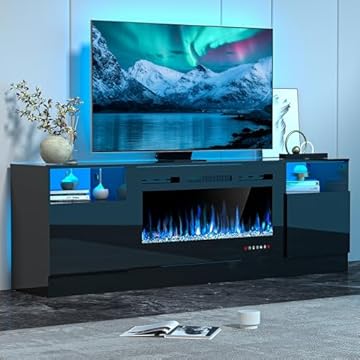 fireplace with tv stand