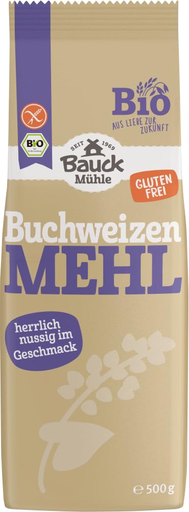 Buchweizenmehl Vollkorn glutenfrei Bio 12 x 500 g