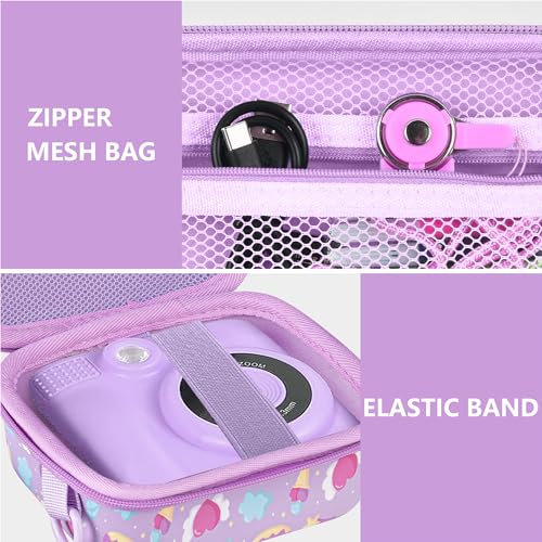 Image of Leayjeen Kids Camera Case Compatible with ESOXOFFORE /Dylanto /GKTZ /HiMont /CAMCLID Kids Camera Instant Print for Holiday Gifts and Birthday Gifts for Kids 3-12 Years Old - Pink Unicorn (Case Only)