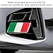 povtii 3D Italian Flag Emblem Badge, Car Front Grille Bumper Flag Sticker Decoration with L Shaped Mounting Bracket, Universal Car Accessories Compatible with European Vehicle