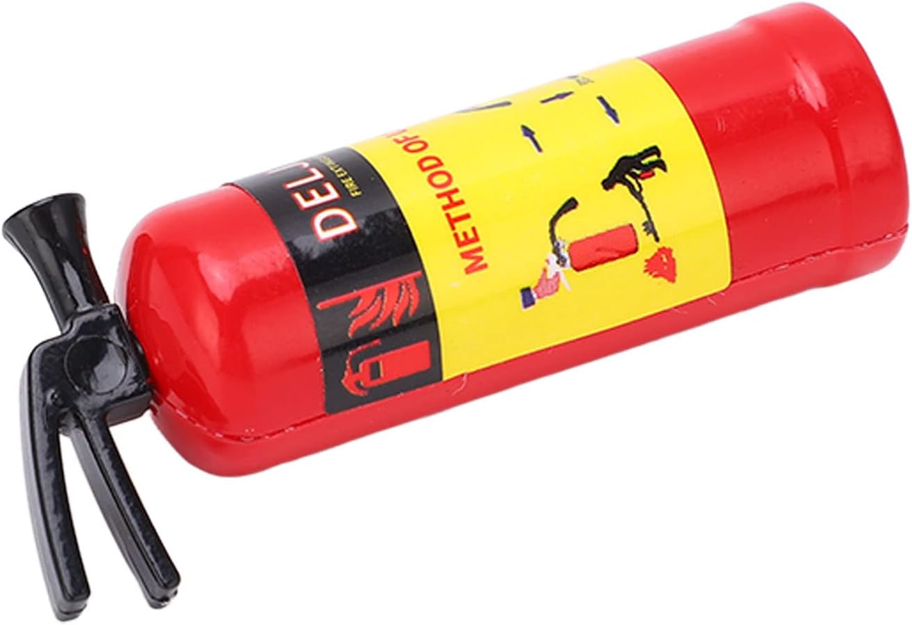 RC Car Fire Extinguisher Simulation Design Vivid Lightweight Mini Fire Extinguisher Toy RC Car Accessories (Red)