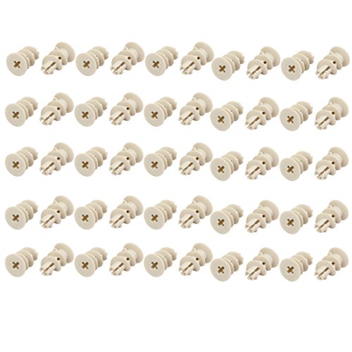 Aexit M4.2 x 25mm Screw Nylon Self Drilling Drywall Hollow-Wall Anchor 50 Sets (196a2de95ed36c2920fb4e6633b5aa69)