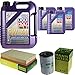Produktbild QR-PARTS 69322813 Filter Set Inspektionspaket 8 Liter Motoröl Leichtlauf High Tech 5W-40 MANN-FILTER Luftfilter Ölfilter