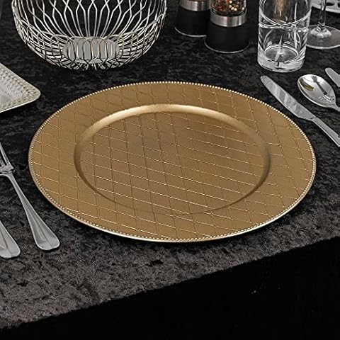 URBNLIVING 33cm Christmas Charger Plates Set Cover