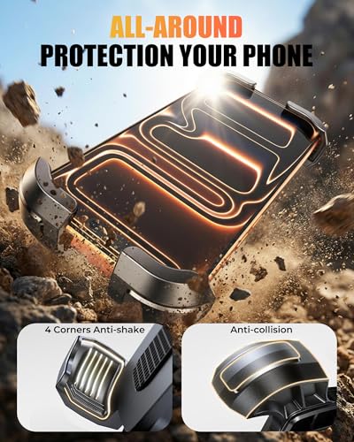 Image of Zewdov Bike Phone Mount [Secure Grip][Anti-Drop], Upgrade Bike Phone Holder [1s Stable Lock], 360 Rotatable Phone Holder for Mountain Bike /ATV, Fits for iPhone /Samsung 4.7-6.9 inch, Screw Mount