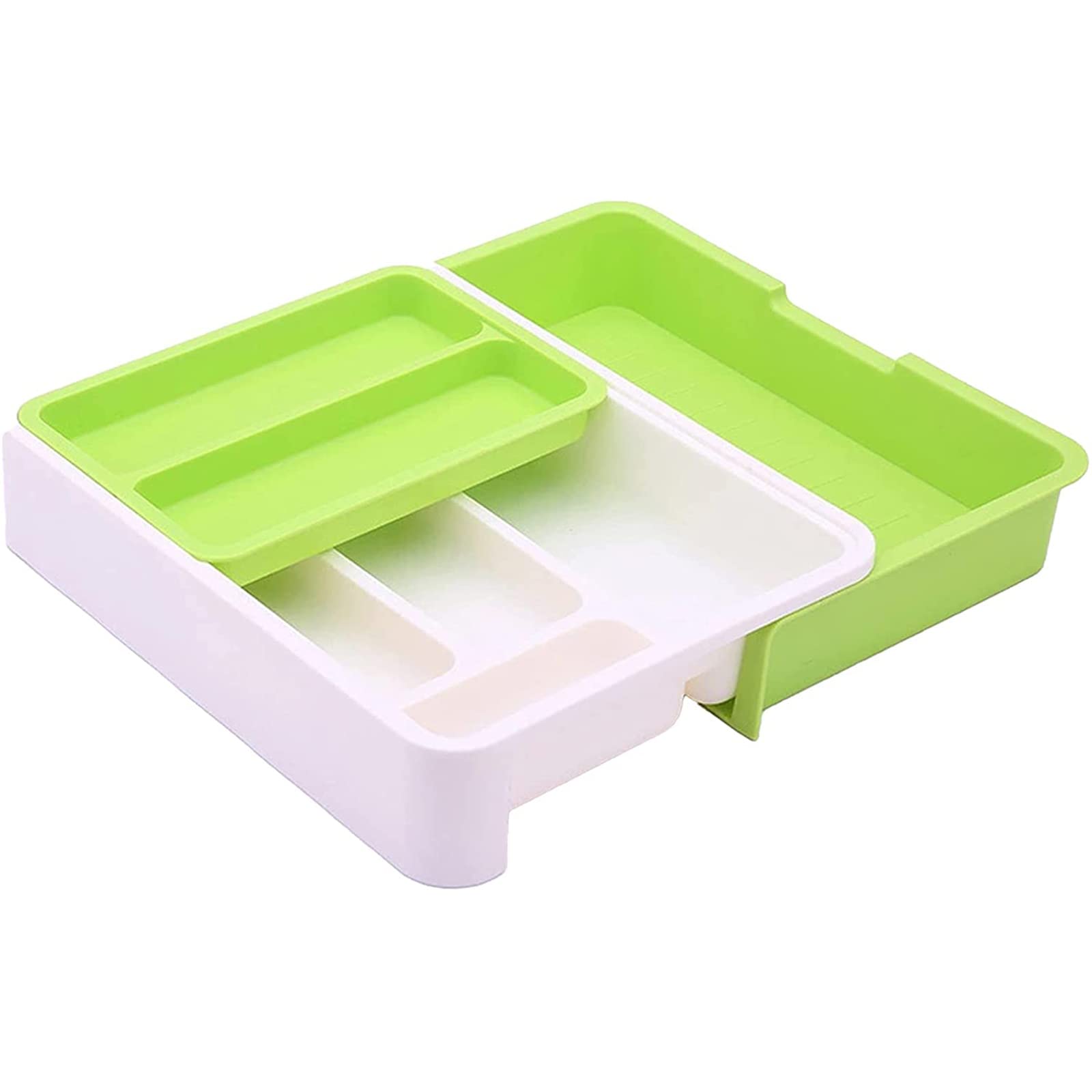 Bandejas Extensibles para cajones de Cubiertos, Organizador de cajones para Cubiertos, Utensilios de Servir, Almacenamiento Multiusos para Cocina, Oficina, artículos de baño, Almacenamiento