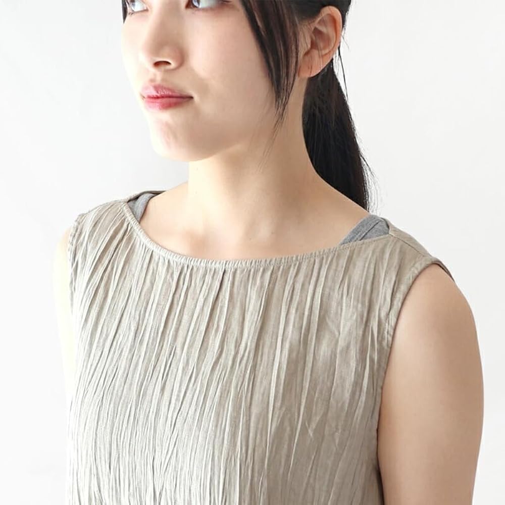 evam eva リネングラデーション スリーブレスチュニック evam eva｜リネングラデーションチュニック - c a b i n e t