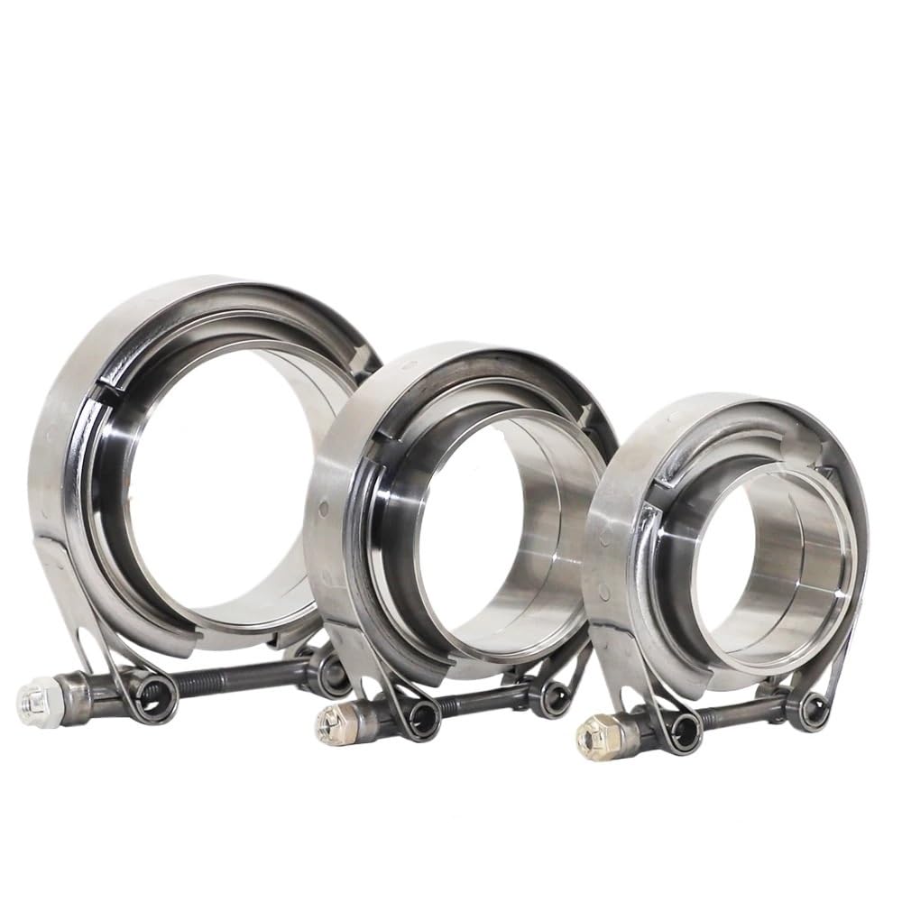 Lmlozz 2.25 Inch 57Mm 304 Stainless Steel V Band Clamp(2.25 Inch 57Mm)