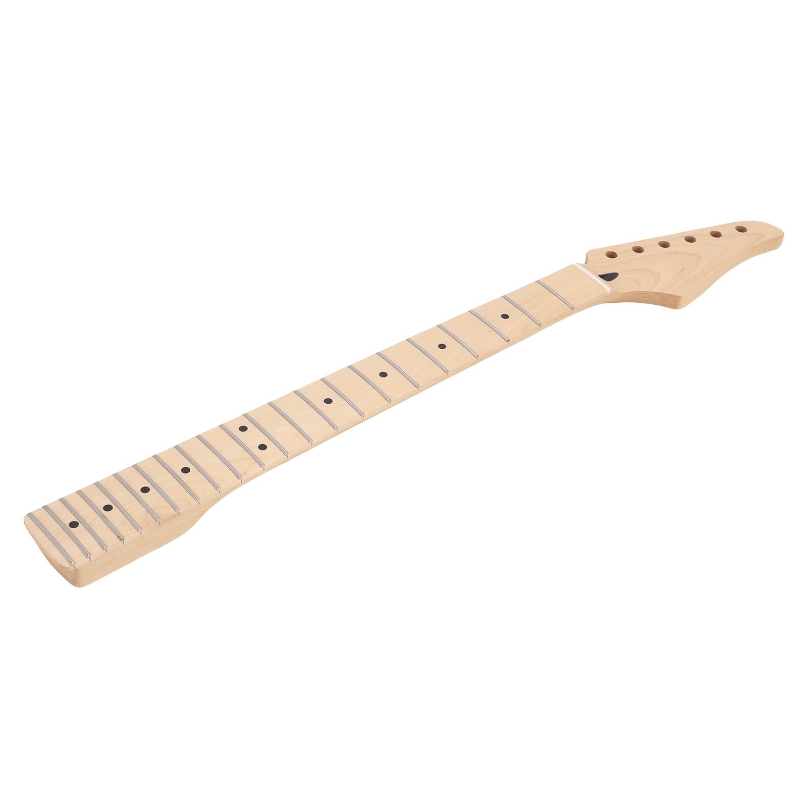 Asixxsix Manico per Chitarra, Tastiera in Acero a 22 Tasti, Manico per Chitarra Elettrica Truss Rod a Doppia Azione, per Telecaster con Dado in Osso da 42 Mm per Parti di Ricambio Stile ST