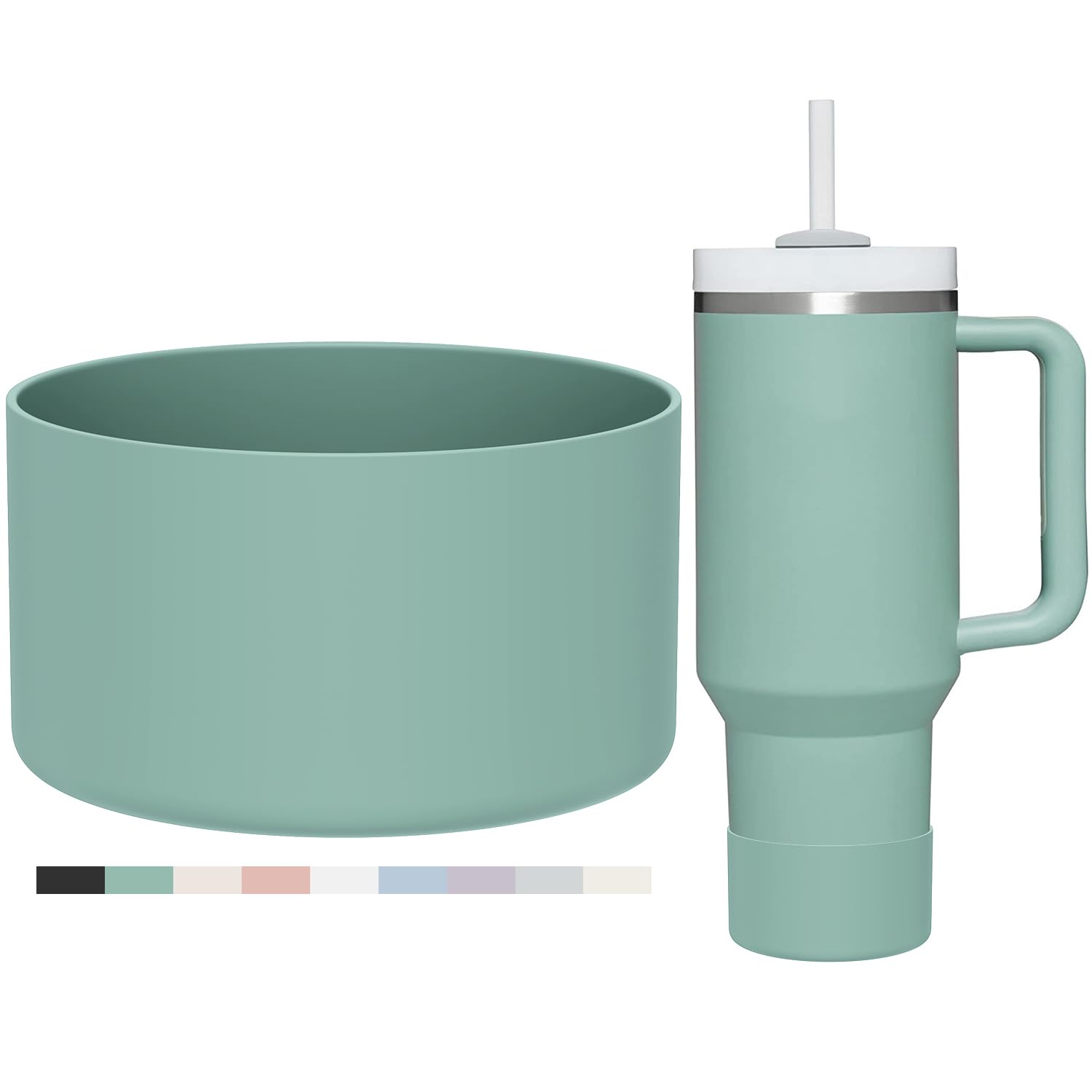 Affute Protective Silicone Boot for Stanley Quencher H2.0 40 30 20 oz & IceFlow Flip 30 20 oz, BPA Free Anti-Noise Anti-Scratch, Stanley Cup Protector