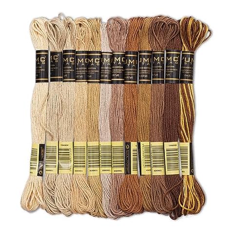 UMC STAG 12 Premium Brown Embroidery Threads Cover