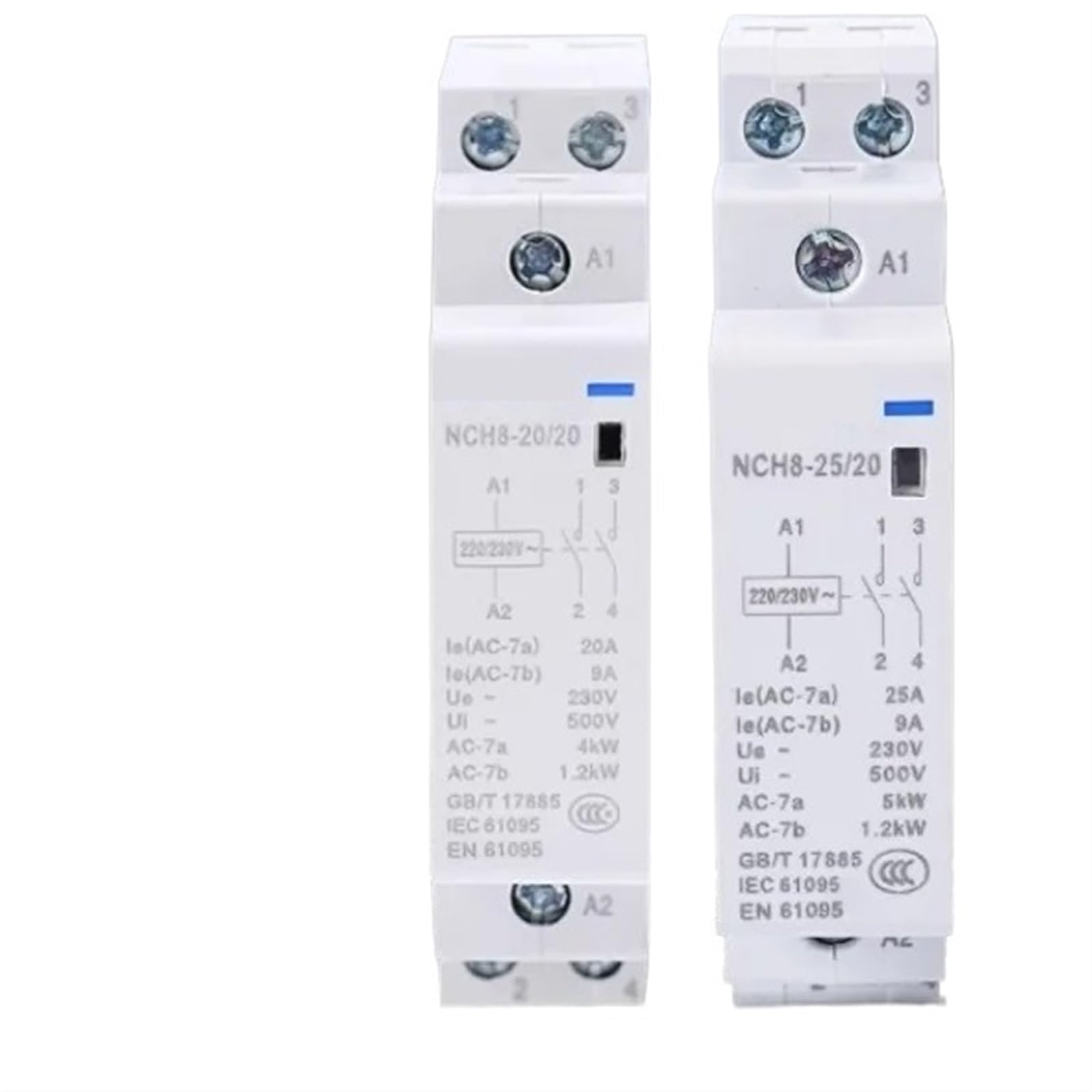 Contacteur CA domestique NCH8 pour automatiser le chauffage en heures creuses