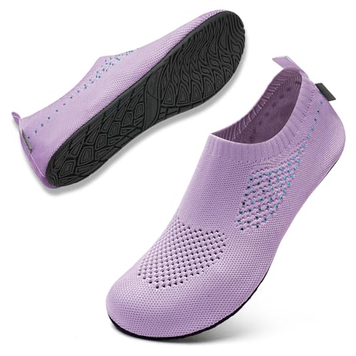 Image of WateLves Womens Barefoot Water Shoes Travel House Slippers for Indoor and Outdoor Aqua Socks for Beach Swim Surf Yoga Dancing Camping Must Haves