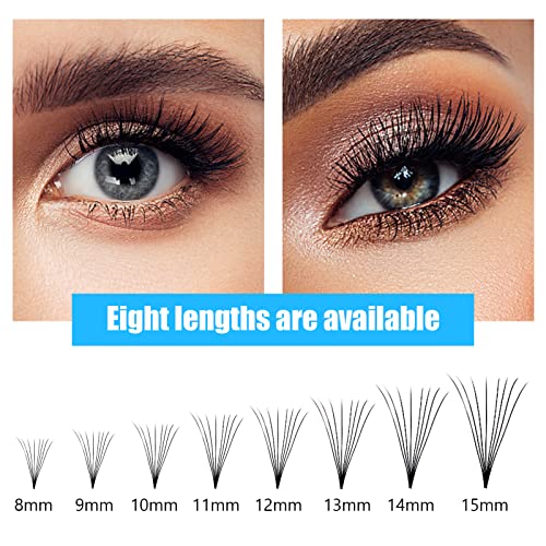 Pre made Fan Volume Eyelash Extensions 8D 8-15mm mix 500PCS Premade Fans C Cur Russian Pro Lashes Handmade Volume Eyelashes Individual Eyelashes Gemerry Lashes(8D-0.07C-8-15mm) - Image 4