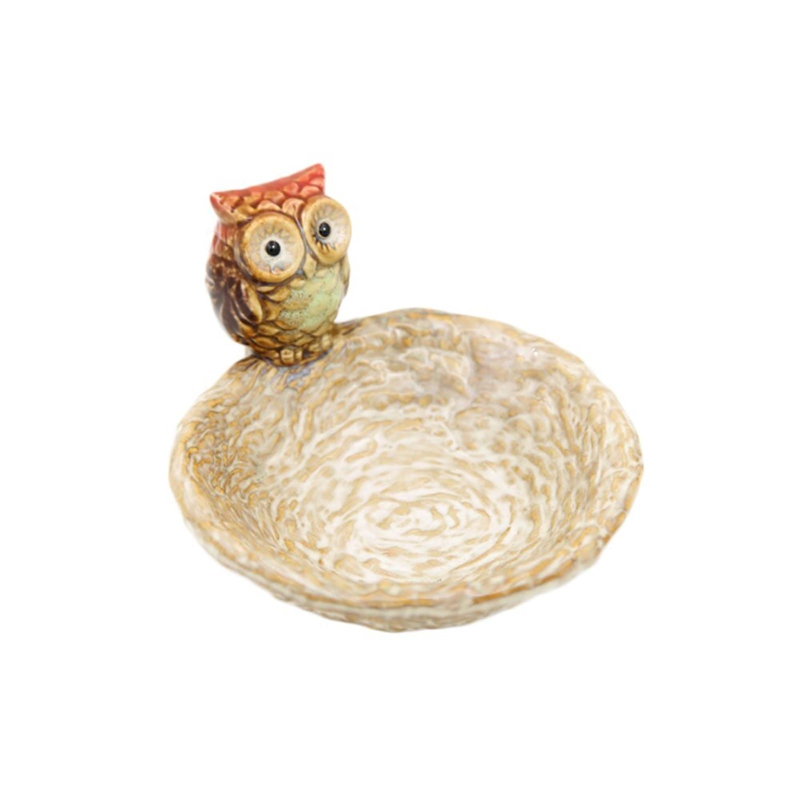 Soap Rack Cute Owl Shaped Ceramics Soap Dishes Boxes Bathroom Accessories Countertop(Owls)