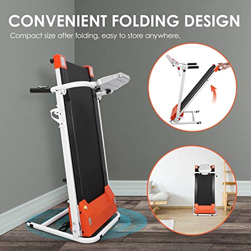 ABOOFAN Esteira elétrica motorizada BESPORTBLE 1. 5HP esteira elétrica 12 programas integrados Estei