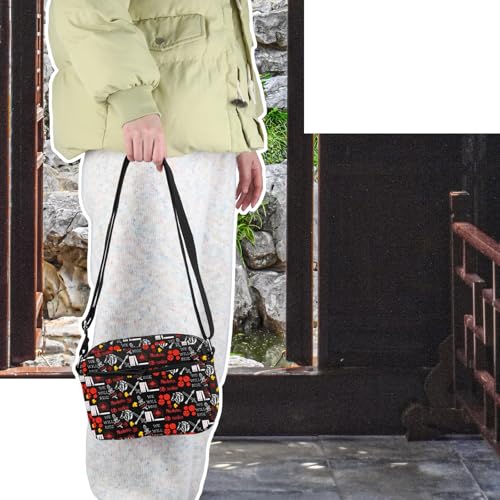 VAMSII F Horizontal Crossbody Bag F Book Lover Merch4