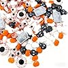 135g Edible Halloween Sprinkles Cake Decorating Sprinkles Edible Cake Topper Halloween Cake Sugar Beads Bloody Eyeballs&Bones, Tombstones, Pumpkin, Ghost & Skull Decor (HALLOWEEN-MIX Eyes+Bone+Ghost)